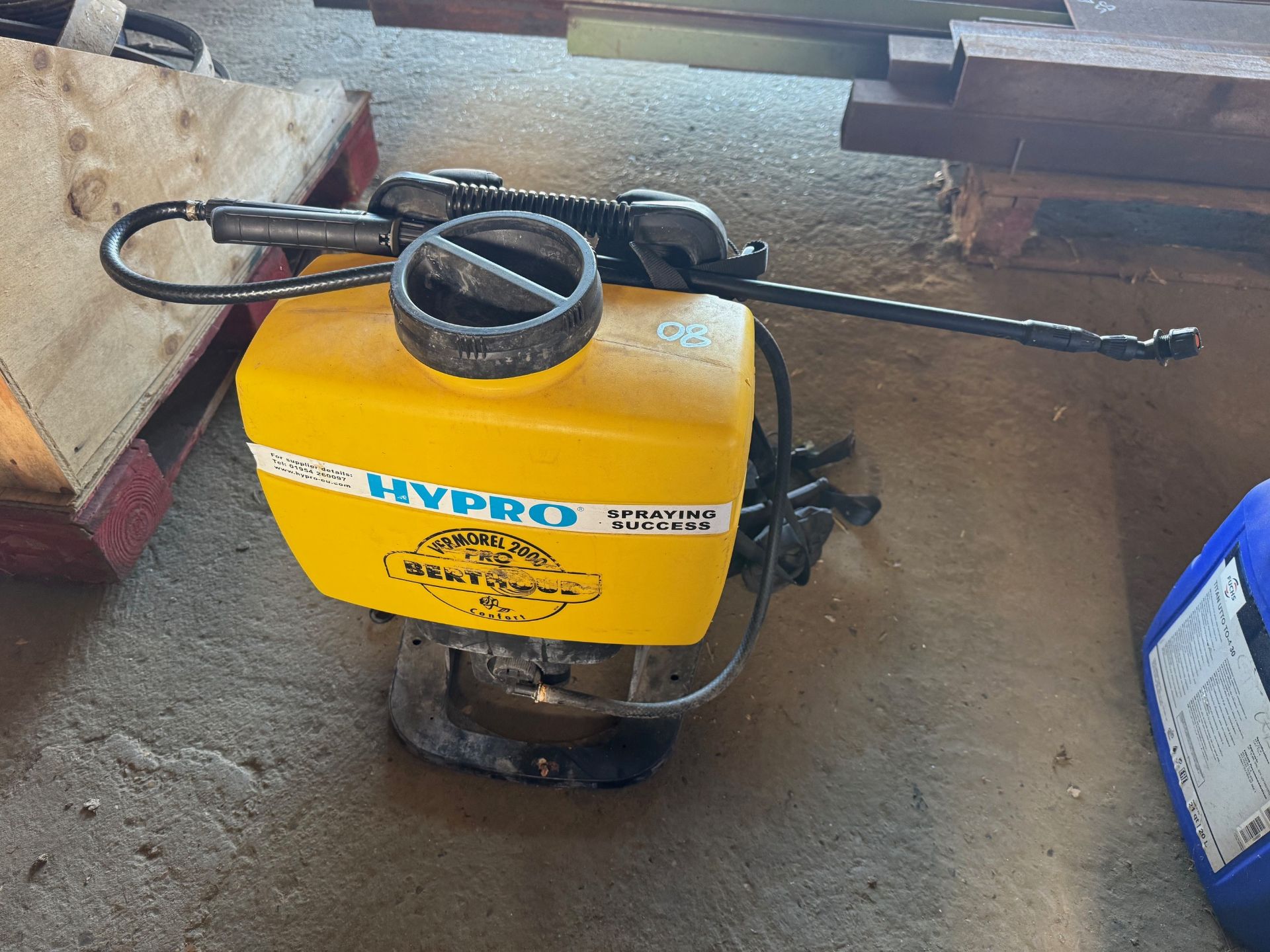 Berthoud knapsack sprayer.