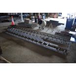 Various aluminium ladder sections.