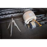Electric cement mixer.