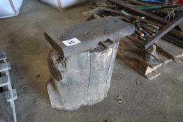 Homemade anvil.