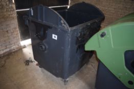 Commercial wheelie bin.