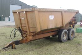 Richard Western 10T twin axle dump trailer. 1993.