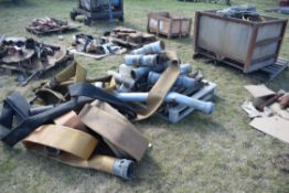 Stillage and pallet containing irrigation fittings