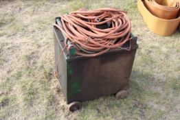 Oil filled welder.