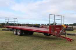 Marshall BC32 32ft twin axle bale trailer. 2024. With sprung drawbar, ladders and air and oil