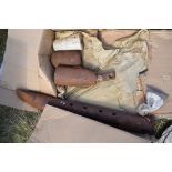 Various mole plough spares.