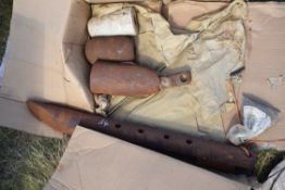 Various mole plough spares.