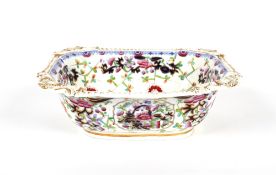 An unusual Grainger & Co. Worcester basin, decorated in the Imari pattern having gadroon floral