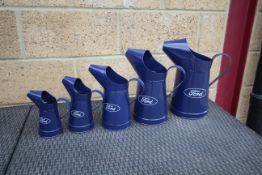 5x Ford oil cans. V