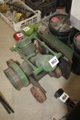 A vacuum pump on trolley base