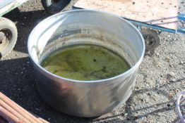 Large stainless steel bowl. V