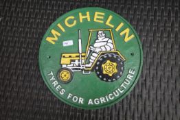 Michelin on tractor sign. V