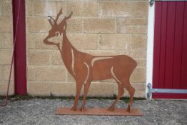 Laser cut small deer. V