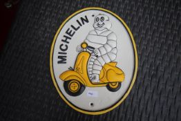 Michelin on scooter sign. V