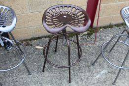 Tractor seat stool. V