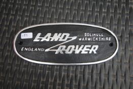 Solihull Land Rover sign. V