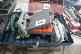 Bosch GSS280AE vibrating sander, soldering kit and Bosch circular saw.