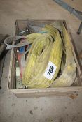 Quantity of ratchet straps and lifting straps. For