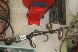 A large set of steelyard scales
