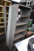 3x workshop shelving units.