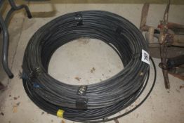 Armoured cable and data cable.