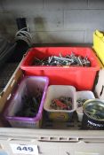 Large quantity of fasteners.