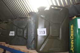 2x Jerry cans. From a deceased estate.