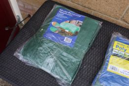 2x 18ft x 12ft Tarpaulines. V
