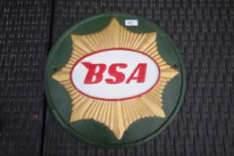 Green BSA star sign. V
