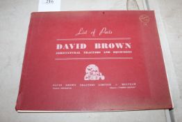 David Brown cropmaster tractor parts catalogue.