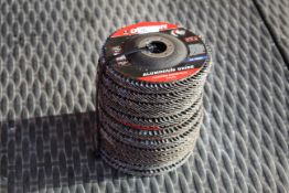 12x Assorted 4 ½ flap discs. V