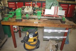Wooden workbench with drawers, vice and Arundel wo