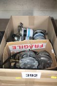Box of fuel filters, housings, pipes, brackets etc
