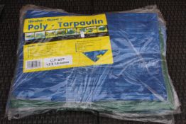 4x Various size tarpaulines. V