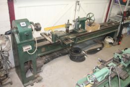 Very large Bursgreen lathe. With some fittings. Fr