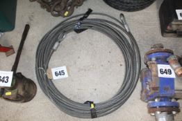 Long length steel rope.