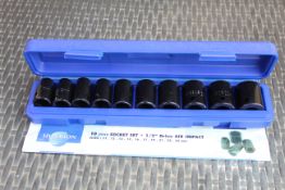 10 Pce air impact socket set. V