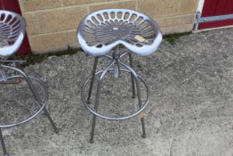Tractor seat stool. V