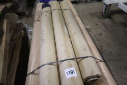 3X Rolls heavy duty UV stableized polythene. Approx. 50m x 1.3m x 0.3m. V