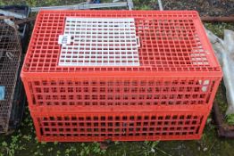 2x poultry crates.