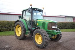 John Deere 6320 4WD tractor. Registration FX06 KHO. Date of first registration 22/06/2006. 6,551