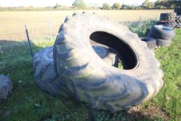 2x 650/85R38 tyres. V