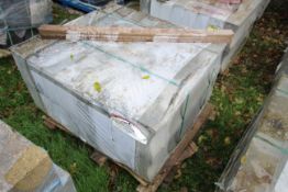 Pallet of Marshall dished concrete drainage channe