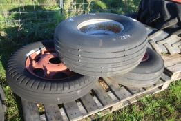 Various wheels and tyres.