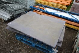 Quantity of large slate slabs.