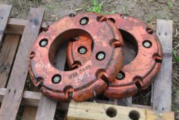 Pair of front wheel weights.