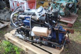Shanks/ Lister 40HP marine engine and gearbox.