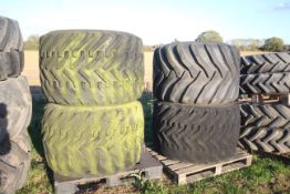 Sands sprayer flotation wheels and tyres.