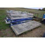 8x Youngman 8ft aluminium a-frame trestles.