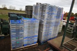 2x pallets blue veg crates.